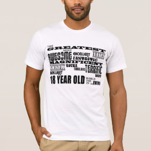T-shirt 18èmes ans de fête d'anniversaire d'amusement