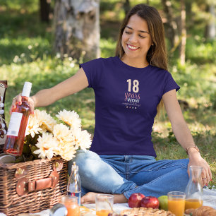 T-shirt 18years Wow Félicitations