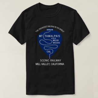 T-Shirt 1911 Chemin de fer le plus Tordu Mt Tamalp
