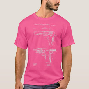 T-shirt 1911 Schéma directeur des armes de poing Pistol 45