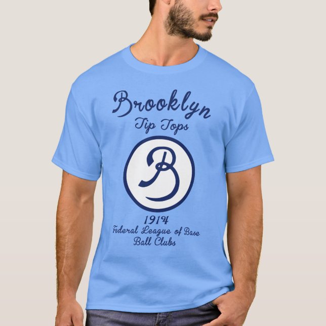 T-shirt 1914 Brooklyn Tip Tops ⚾ Ligue fédérale de basebal (Devant)