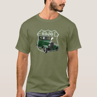T-shirt 1930 Modèle A. Route des Trous classiques verts66 