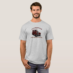 T-shirt 1934 Plymouth Chrysler. Mopar. Red Hotrod 1934.