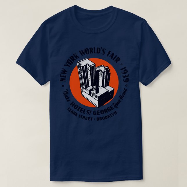 T-shirt 1939 Hotel St George Brooklyn New York (Design devant)