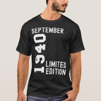 T-shirt 1940 Septembre Bonne fête d'anniversaire