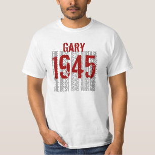 T-shirt 1945 ou toute année Meilleur cadeau d'anniversair