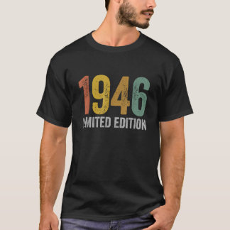 T-shirt 1946 Cadeaux faits en 1946 Design Vintage classiqu