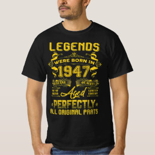 T-shirt 1947 Joyeux Cadeau D'Anniversaire, Les Légendes So