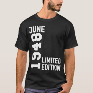 T-shirt 1948 Juin Bonne fête d'anniversaire