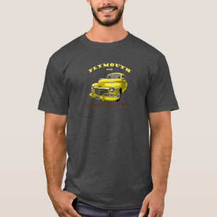 T-shirt 1948 Plymouth. 1948 Chrysler. Mopar. Jaune 48.