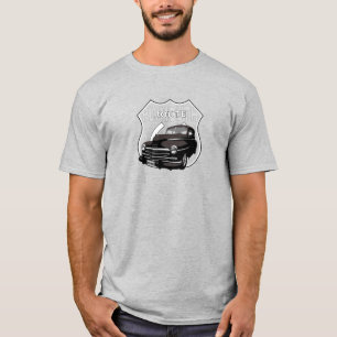 T-shirt 1948 Plymouth Chrysler. Mopar.
Hotrod noir.États-