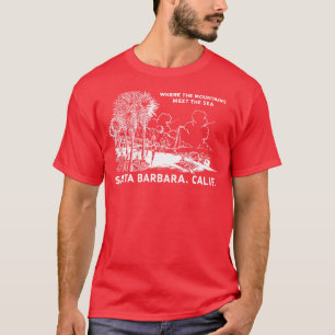 T-shirt 1950 Père Noël Barbara California