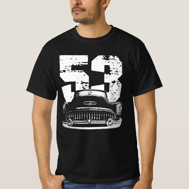 T-shirt 1953 Buick Special Front Grill View Silhouette  (Devant)