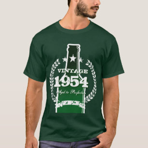 T-shirt 1954 chemises vintages personnalisable d'étiquette