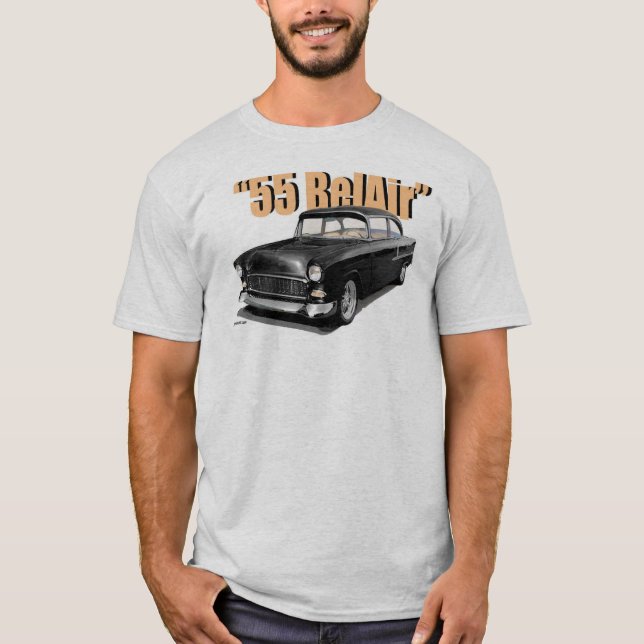 T-shirt 1955 de "courrier" de Chevy BelAir (Devant)