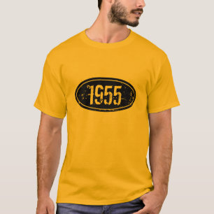 T-shirt 1955 de cru pendant l'année faite sur
