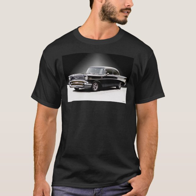 T-shirt 1957 Chevrolet &x27;Fuel Injected&x27; Bel Air Har (Devant)