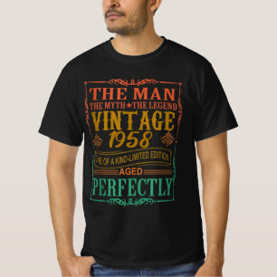 T-shirt 1958 Joyeux cadeaux Anniversaires, légende du myt