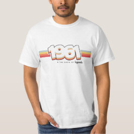 T-shirt 1961 The birth of legends