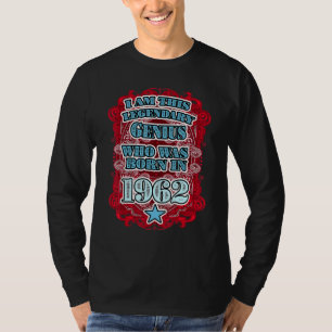 T-shirt 1962 60e anniversaire Génie légendaire