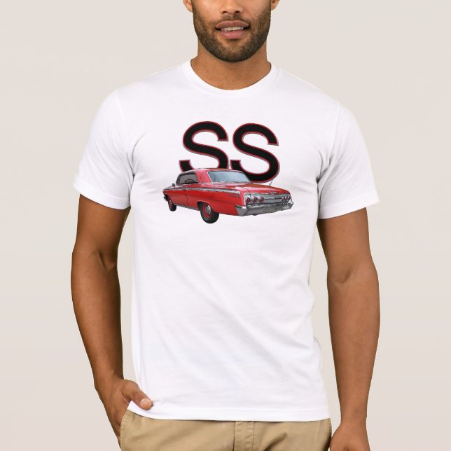 T-shirt 1962 de l'impala solides solubles de Chevy (Devant)