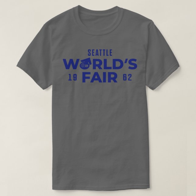 T-shirt 1962 Seattle Worlds Fair O Icon Blue (Design devant)