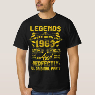 T-shirt 1963 Joyeux Cadeau D'Anniversaire, Les Légendes S