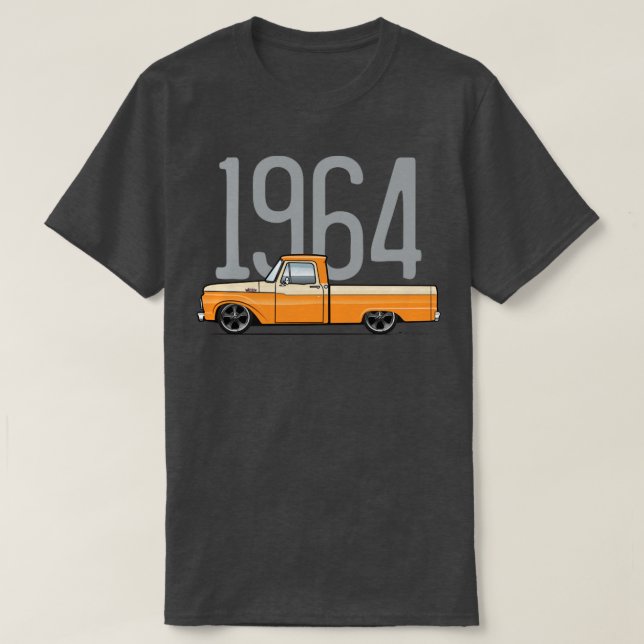 T-shirt 1964 Orange et Tan (Design devant)