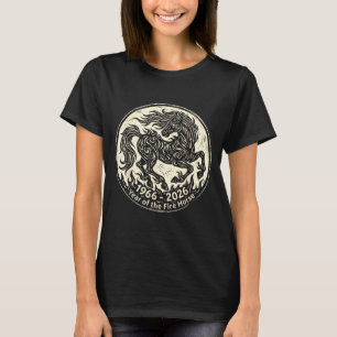 T-shirt 1966 2026 année du cheval de feu zodiaque chinois1