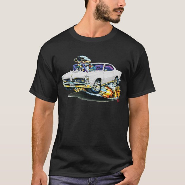 T-shirt 1966-67 voiture de blanc de GTO (Devant)