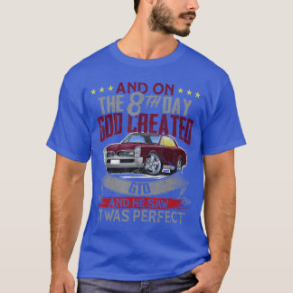 T-shirt 1967 67 GTO voiture classique Vieille école Muscle