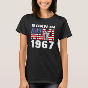 T-shirt 1967 Anniversaire Né En Amérique Pride Américaine 