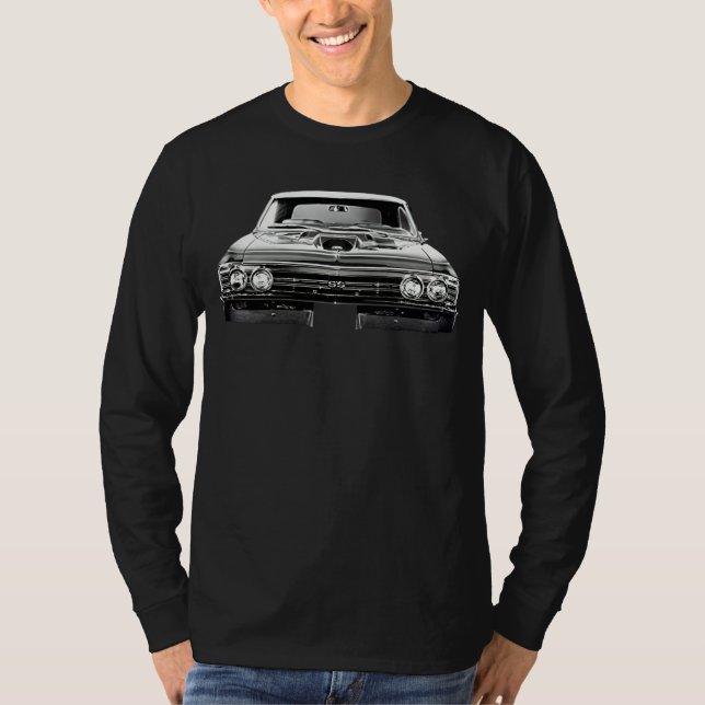 T-shirt 1967 Chevy Chevelle Ss Front View Silhouette (Devant)