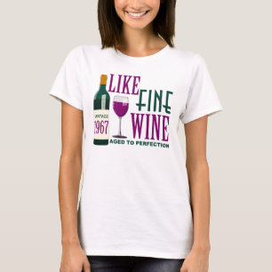 T-shirt 1967 COMME LE VIN fin âgé au cru de PERFECTION