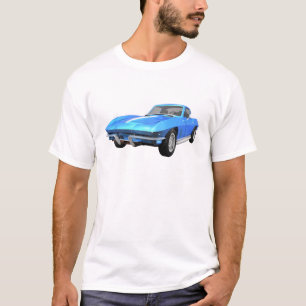 T-shirt 1967 Corvette Sports Car : Blue Finish :
