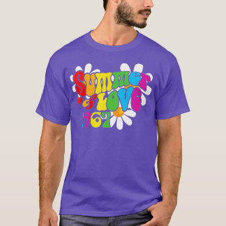 T-shirt 1967 Été d'amour Hippie 50e anniversaire Tee H