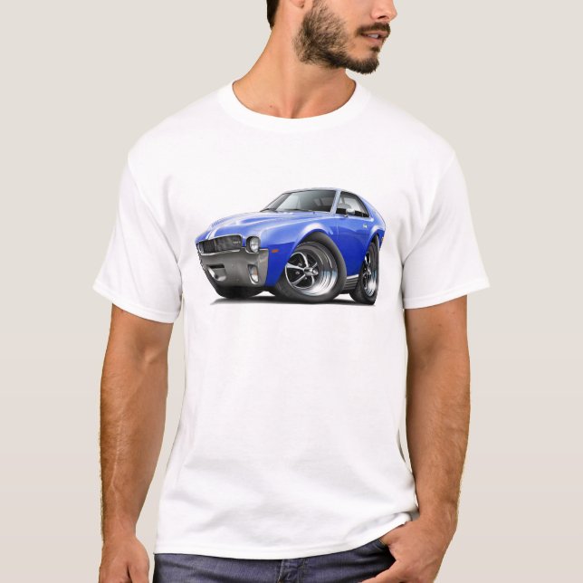 T-shirt 1968-69 voiture Bleu-Blanche d'AMX (Devant)