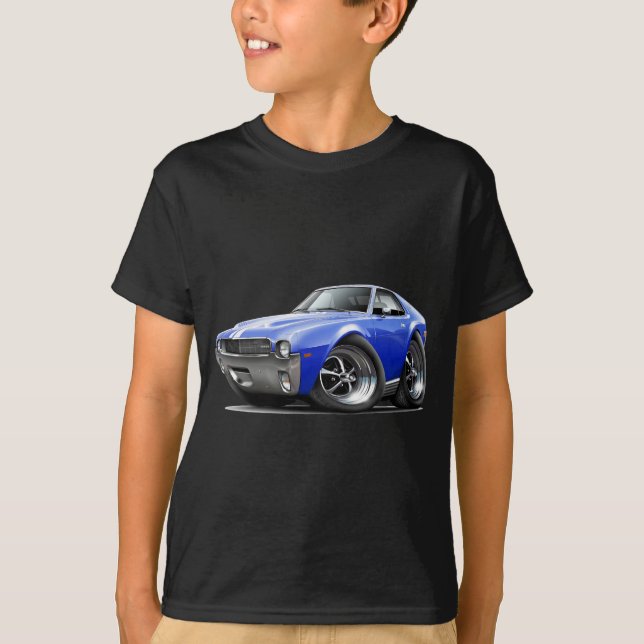 T-shirt 1968-69 voiture Bleu-Blanche d'AMX (Devant)