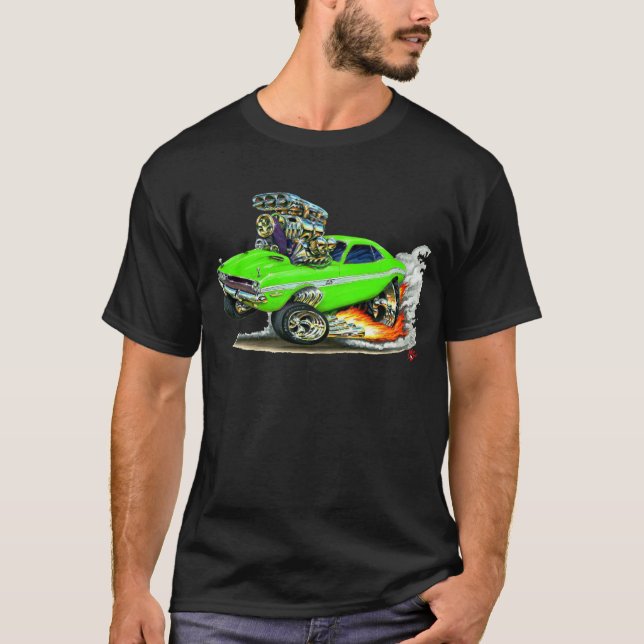 T-shirt 1970-72 voiture de chaux de challengeur de Dodge (Devant)