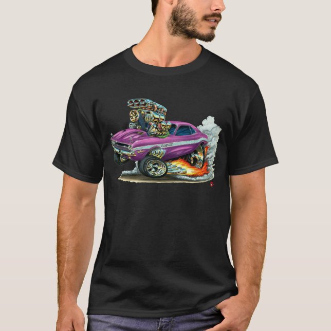 T-shirt 1970-72 voiture de pourpre de challengeur de Dodge (Devant)