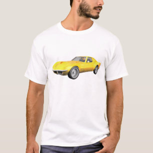 T-shirt 1970 Corvette Sports Car : Fin jaune