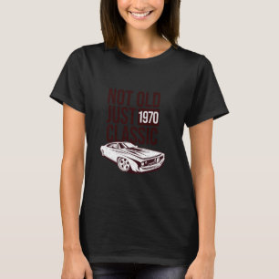 T-shirt 1970 Cuda Plymouth Barracuda Pas Vieux Juste Class