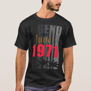 T-shirt 1971 Naissance En Juin Dit