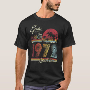 T-shirt 1972 50 Years 50th Birthday