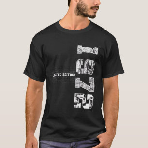 T-shirt 1972 Année De Naissance Anniversaire 1972