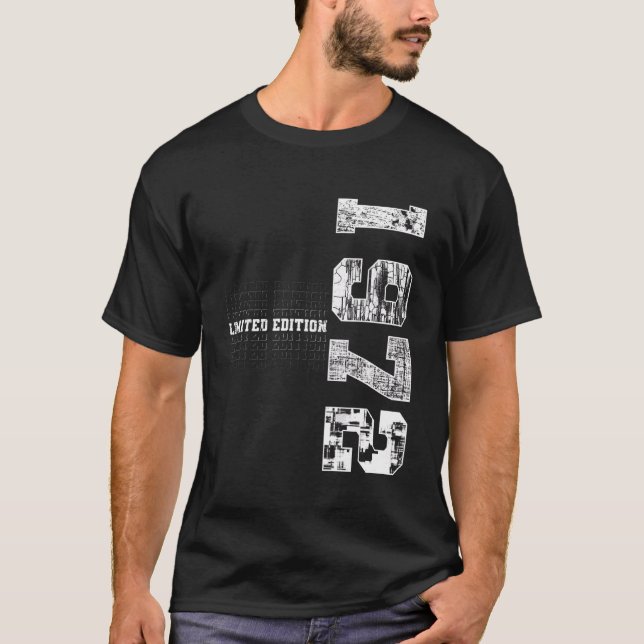 T-shirt 1972 Année De Naissance Anniversaire 1972 (Devant)