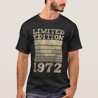 T-shirt 1972 Anniversaire 50 Anniversaire Décoration les a
