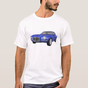 T-shirt 1972 Camaro Z28 : Muscle Car : Finition bleue :