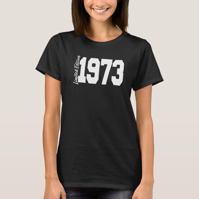 T-shirt 1973 49th Birthday Women Men (Devant)