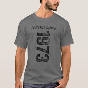 T-shirt 1973 Anniversaire Légende Depuis 1973 Cadeaux Né